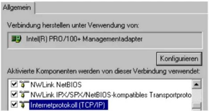 AVM Fritz!Box 3170 - IP-Adresse automatisch beziehen in Windows 2000 - 1