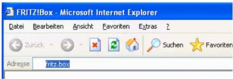 AVM Fritz!Box 3070 WLAN - Öffnen der Benutzeroberfläche - 1