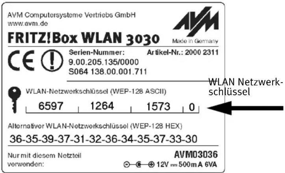 AVM Fritz!Box 3030 WLAN - WLAN-Verbindung mit den WLAN- Verbindungseinstellungen in Windows XP aufbauen - 5