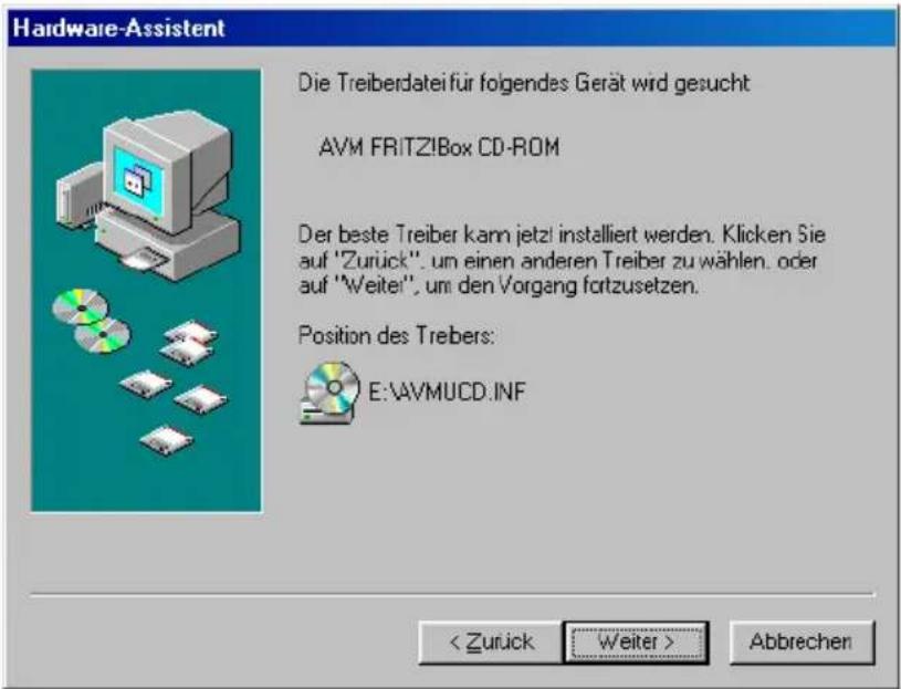AVM Fritz!Box 3030 WLAN - Installation der USB-Treiber für FRITZ!Box WLAN in Windows 98 - 2