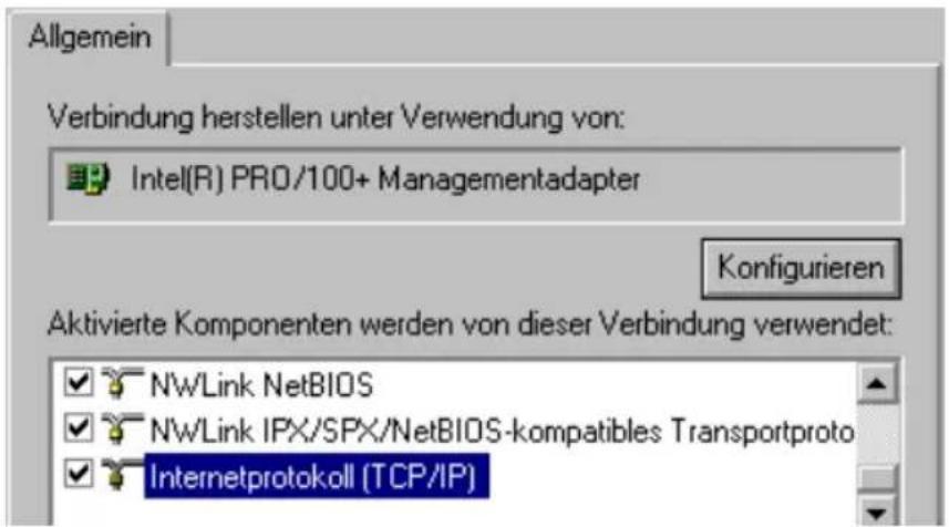 AVM Fritz!Box 3030 WLAN - IP-Adresse automatisch beziehen in Windows 2000 - 1