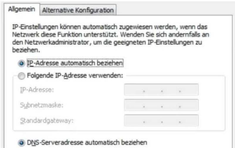 AVM Fritz!Box 3131 WLAN - IP-Adresse automatisch beziehen in Windows Vista - 2