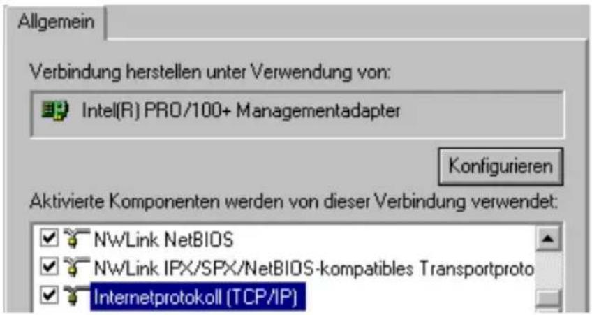 AVM Fritz!Box 3131 WLAN - IP-Adresse automatisch beziehen in Windows 2000 - 1