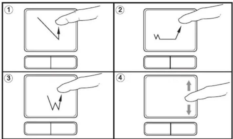 MAXDATA Pro 600I - Das TouchPad - Bedienung - 1