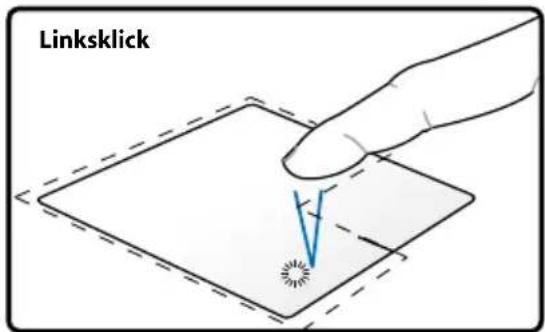 ASUS Pro Essential P55 - Abbildungen zur Bedienung des Touchpads - 3