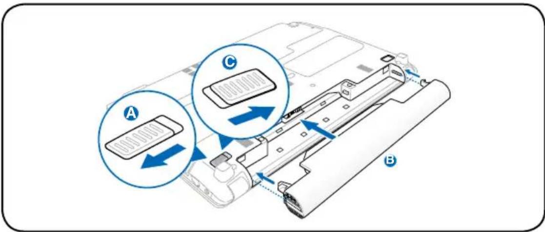 ASUS Pro Essential P55 - So installieren Sie den Akku - 1