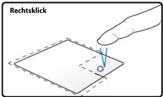 ASUS Pro Essential P55 - Abbildungen zur Bedienung des Touchpads - 4