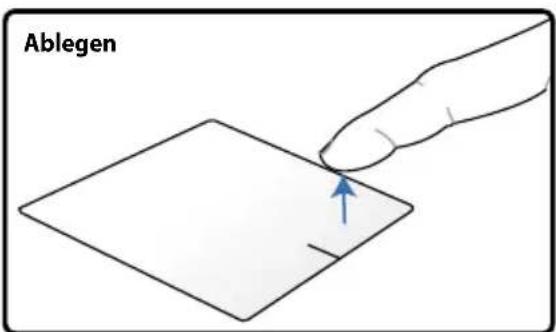 ASUS Pro Essential P55 - Abbildungen zur Bedienung des Touchpads - 6