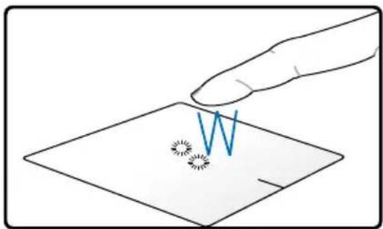 ASUS Pro Essential P55 - Abbildungen zur Bedienung des Touchpads - 2