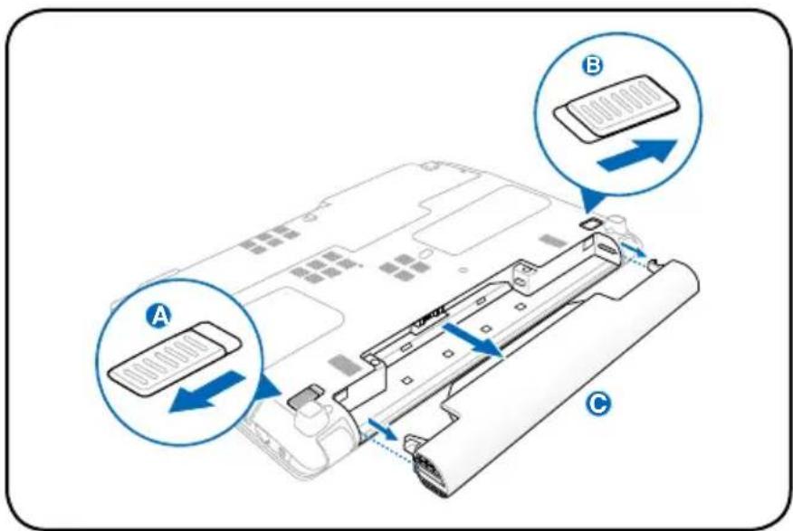 ASUS Pro Essential P55 - So entfernen Sie den Akku - 1