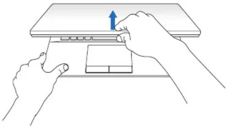 ASUS Pro Advanced B551 - Display zum Öffnen anheben - 1