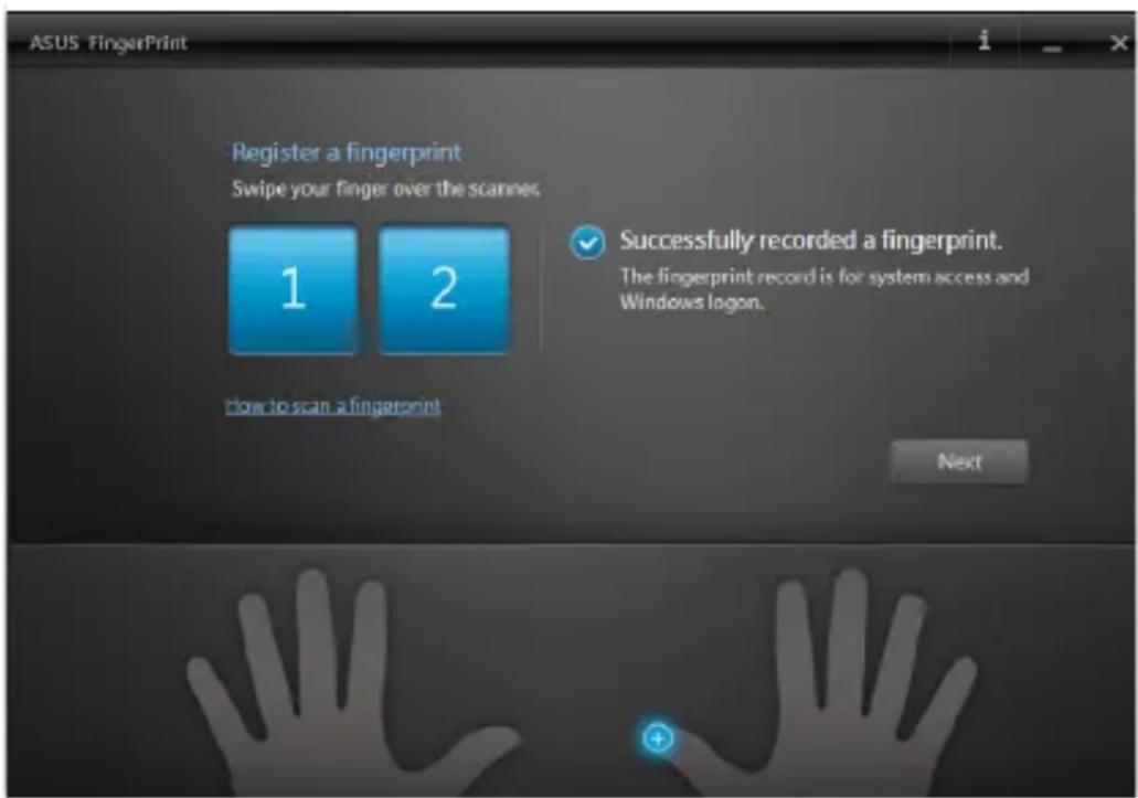 ASUS Pro Advanced B551 - ASUS FingerPrint-App verwenden - 6