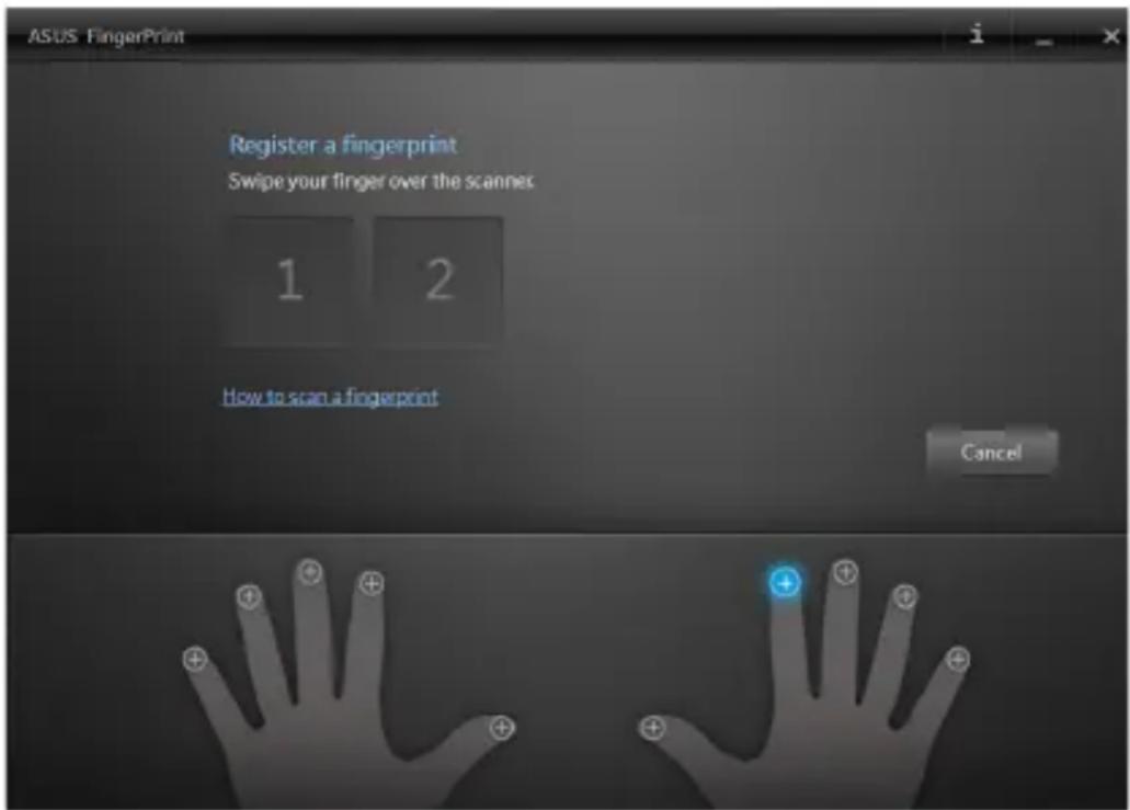 ASUS Pro Advanced B551 - ASUS FingerPrint-App verwenden - 5