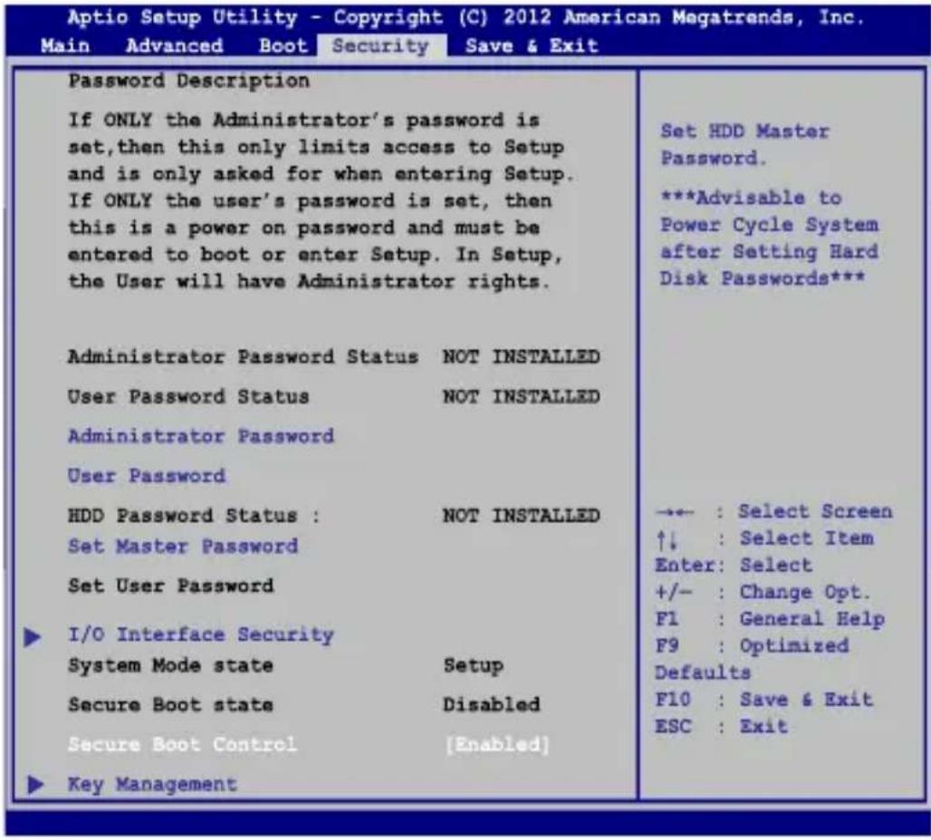 ASUS Pro Advanced B551 - Set Master Password (Master-Kennwort festlegen) - 1