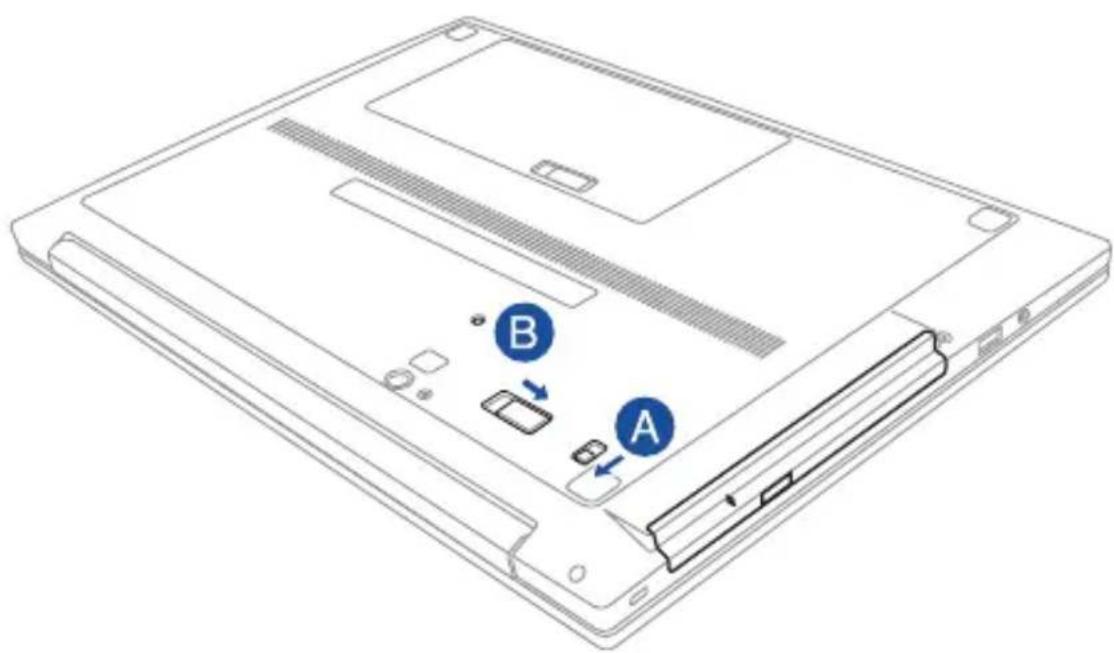 ASUS Pro Advanced B551 - Ein zweites Akkupack installieren - 3