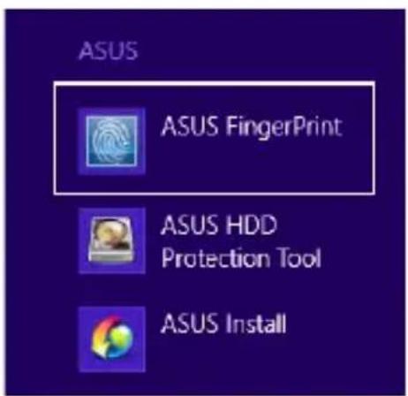 ASUS Pro Advanced B551 - ASUS FingerPrint-App verwenden - 1