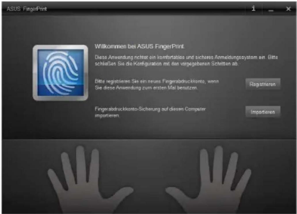 ASUS Pro Advanced B551 - ASUS FingerPrint-App verwenden - 2