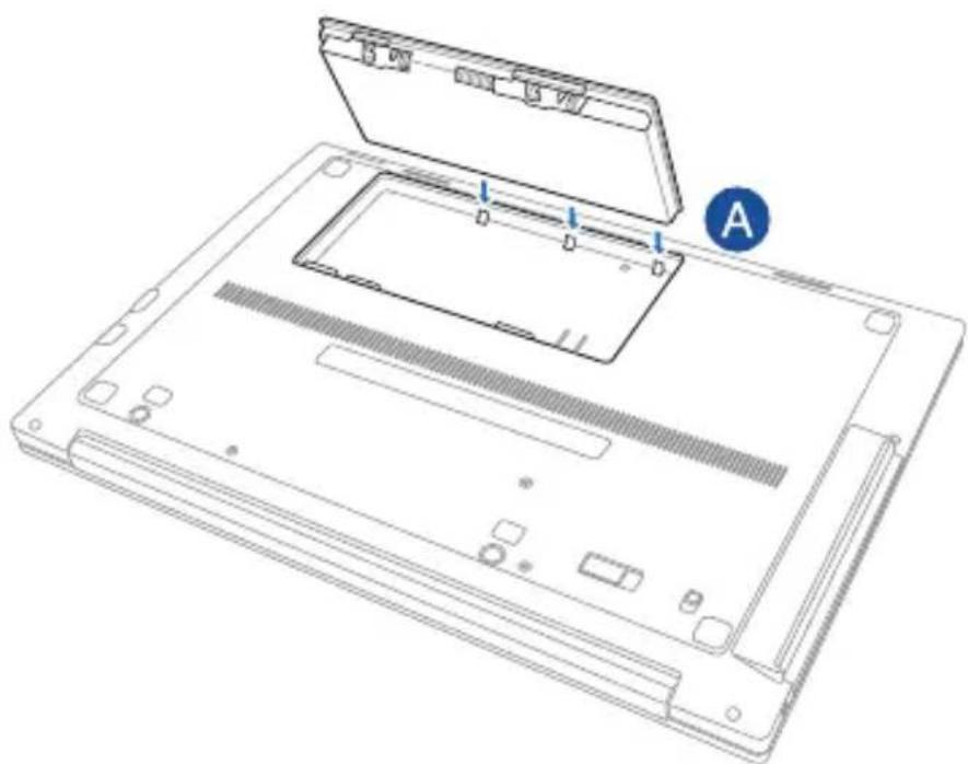 ASUS Pro Advanced B551 - So installieren Sie den Akku. - 1
