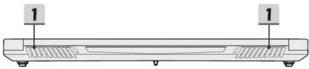 MSI PE62 - Ansicht von Hinten - 1