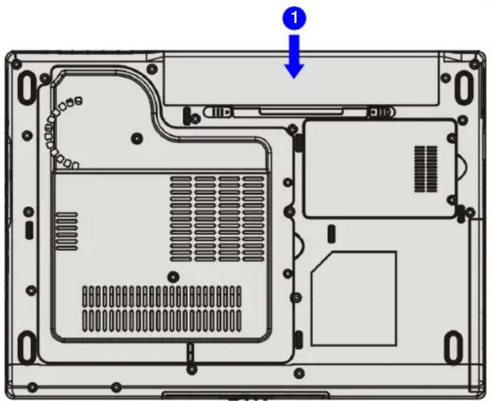 MSI EX 610 - Die Batteriepackung ersetzen - 1