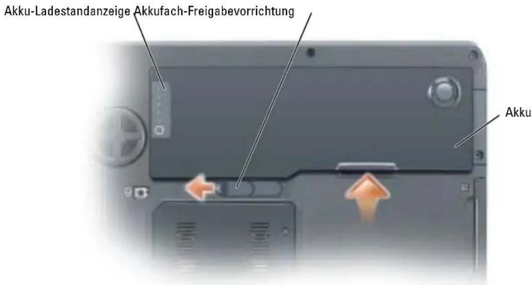 DELL Inspiron 9200 - Entfernen eines Akkus - 2