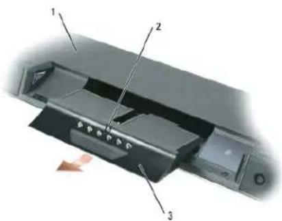 DELL XPS M2010 - Austauschen des Tastaturakkus - 2