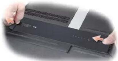 DELL XPS M2010 - Einsetzen des Akkus - 6
