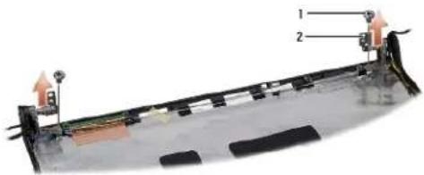 DELL Studio 1557 - Removing the Display Hinges - 1