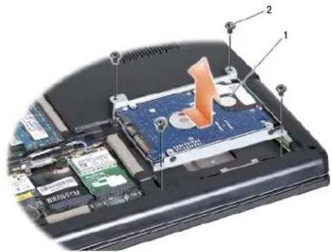 DELL Studio 1557 - Removing the Hard Drive - 1