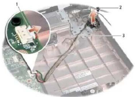 DELL Studio 1557 - Removing the USB Connector - 1