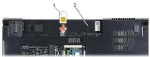 DELL Studio 1557 - Installing the SIM - 1
