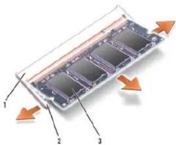 DELL Studio 1557 - Removing the Memory Module(s) - 1