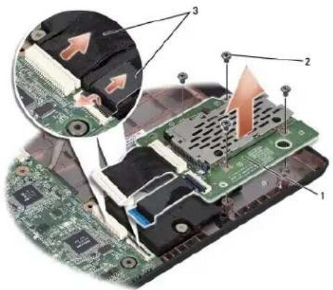 DELL Studio 1557 - Removing the ExpressCard Board - 1