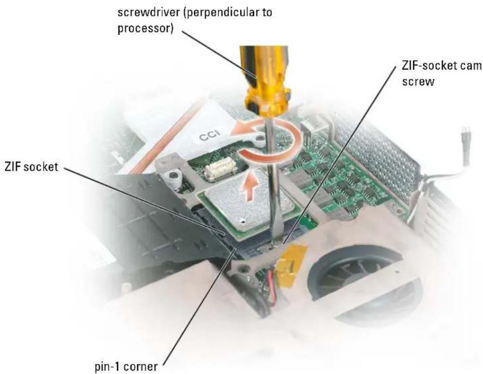 DELL Inspiron XPS - Removing the Processor Module - 1