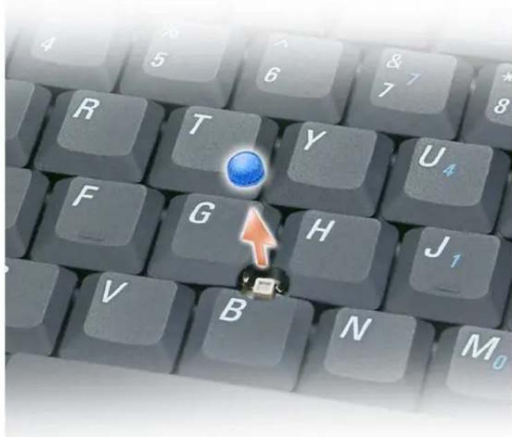 DELL Inspiron XPS - Changing the Track Stick Cap - 1