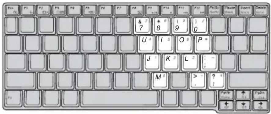 LENOVO IdeaPad S10-3C - Numeric keypad - 1