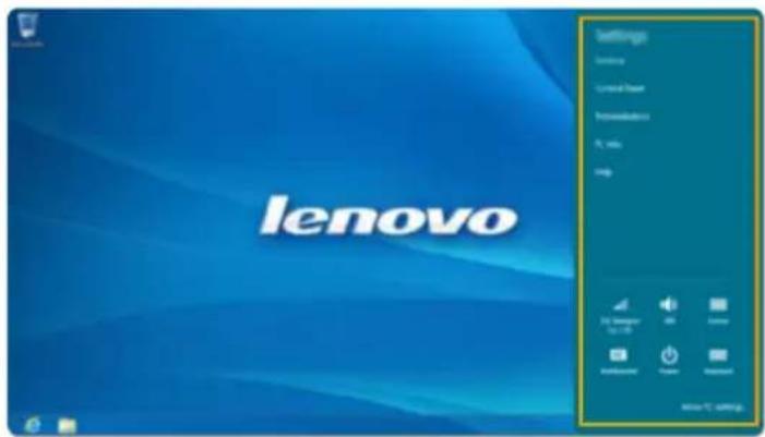 LENOVO IdeaPad P400 Touch - Einstellungen-charm - 1