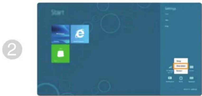LENOVO IdeaPad N586 - ■ Shutting down the computer - 2