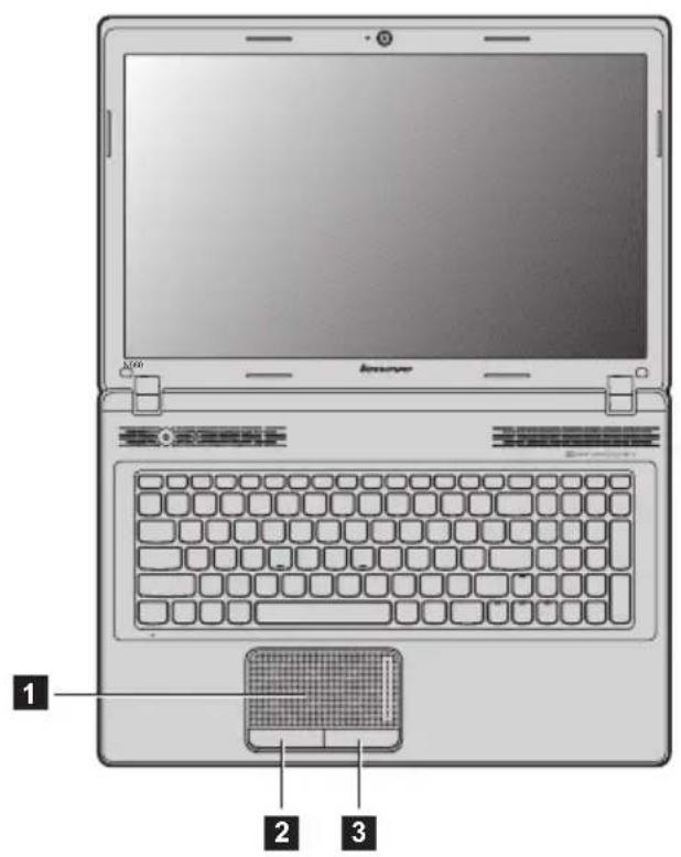 LENOVO IdeaPad N586 - Using the touchpad - 1