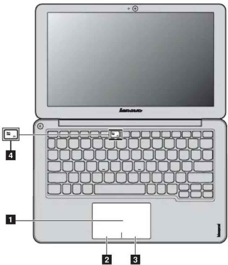 LENOVO IdeaPad S200 - ■■ Verwenden des Touchpads - 1