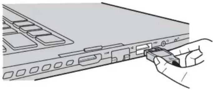 LENOVO Flex 2-14 - ■ Anschließen von USB-Geräten - 1
