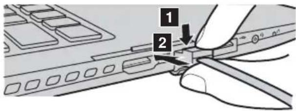 LENOVO Flex 2-14 - ■ Anschließen von Netzwerkkabeln - 1