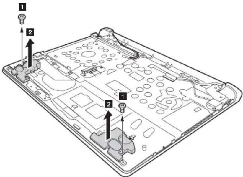 LENOVO Flex 2-15D - Speakers, base cover, IO board, DC-IN, power board and ODD transfer board - 1