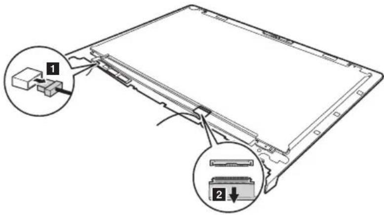 LENOVO Flex 2-15D - LCD panel, LCD cable and hinges - 1