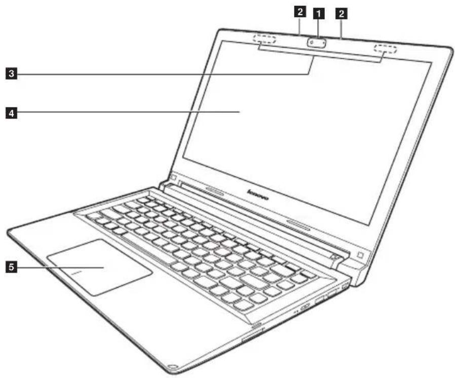 LENOVO Flex 2-15D - Front view - 1
