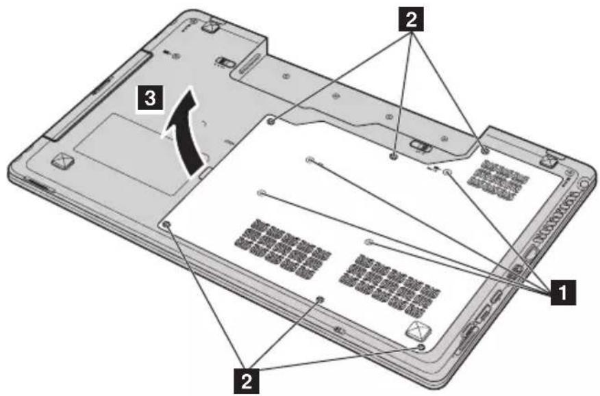 LENOVO IdeaPad Z565 - Replacing memory - 1