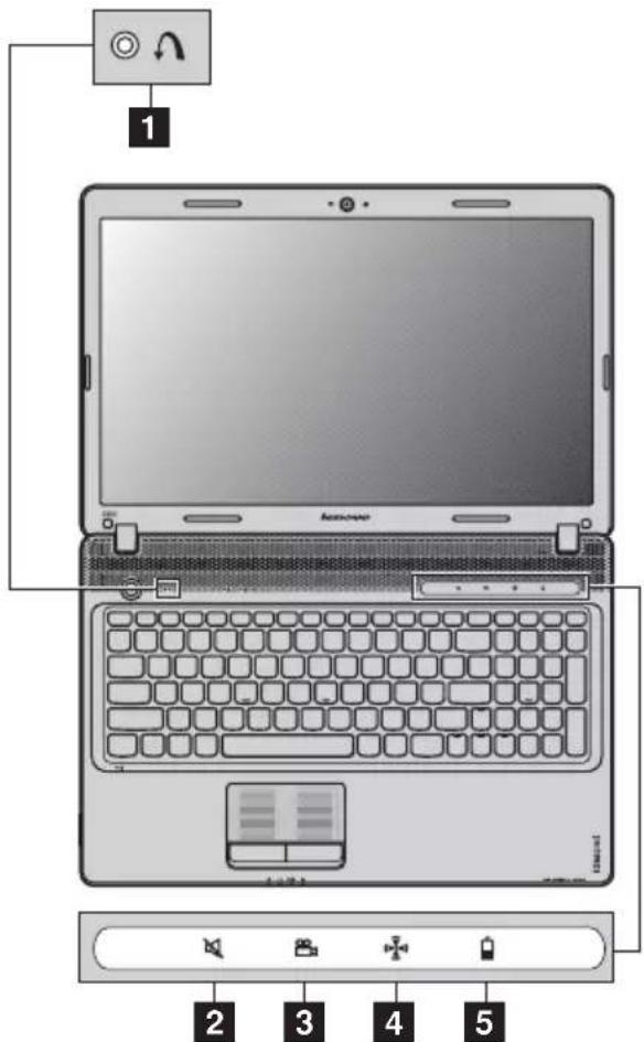 LENOVO IdeaPad Z460 - Special keys and buttons - 1
