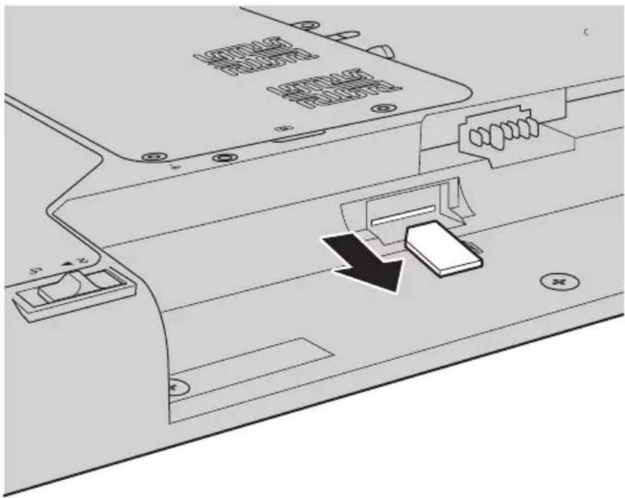 LENOVO IdeaPad Z360 - Removing the SIM card - 1