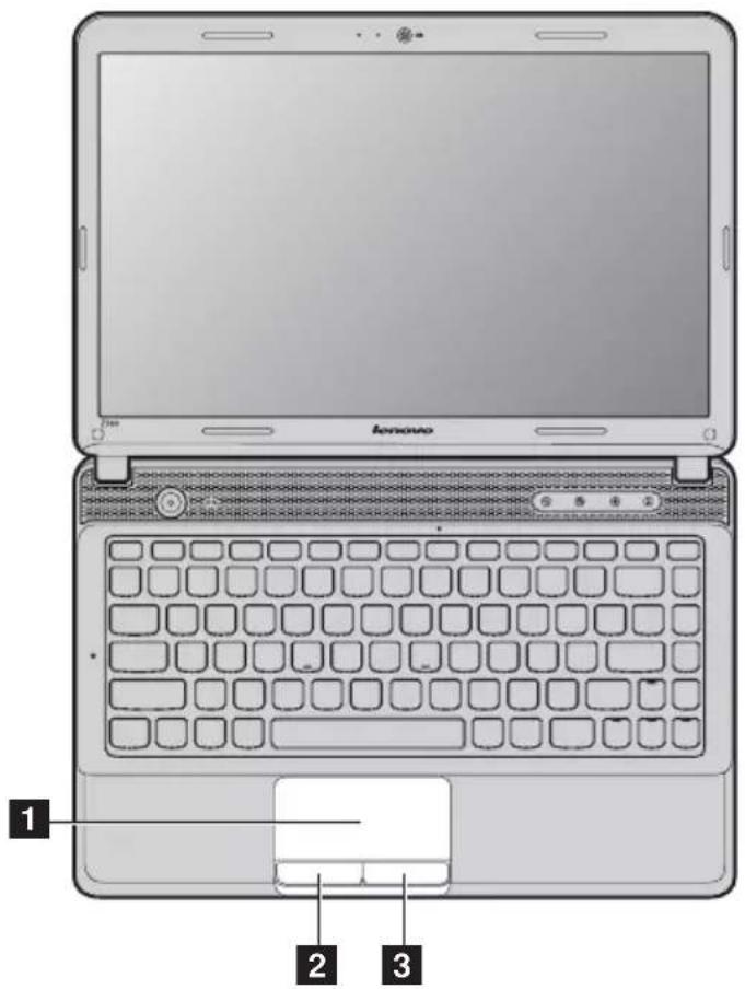 LENOVO IdeaPad Z360 - Using the touchpad - 1