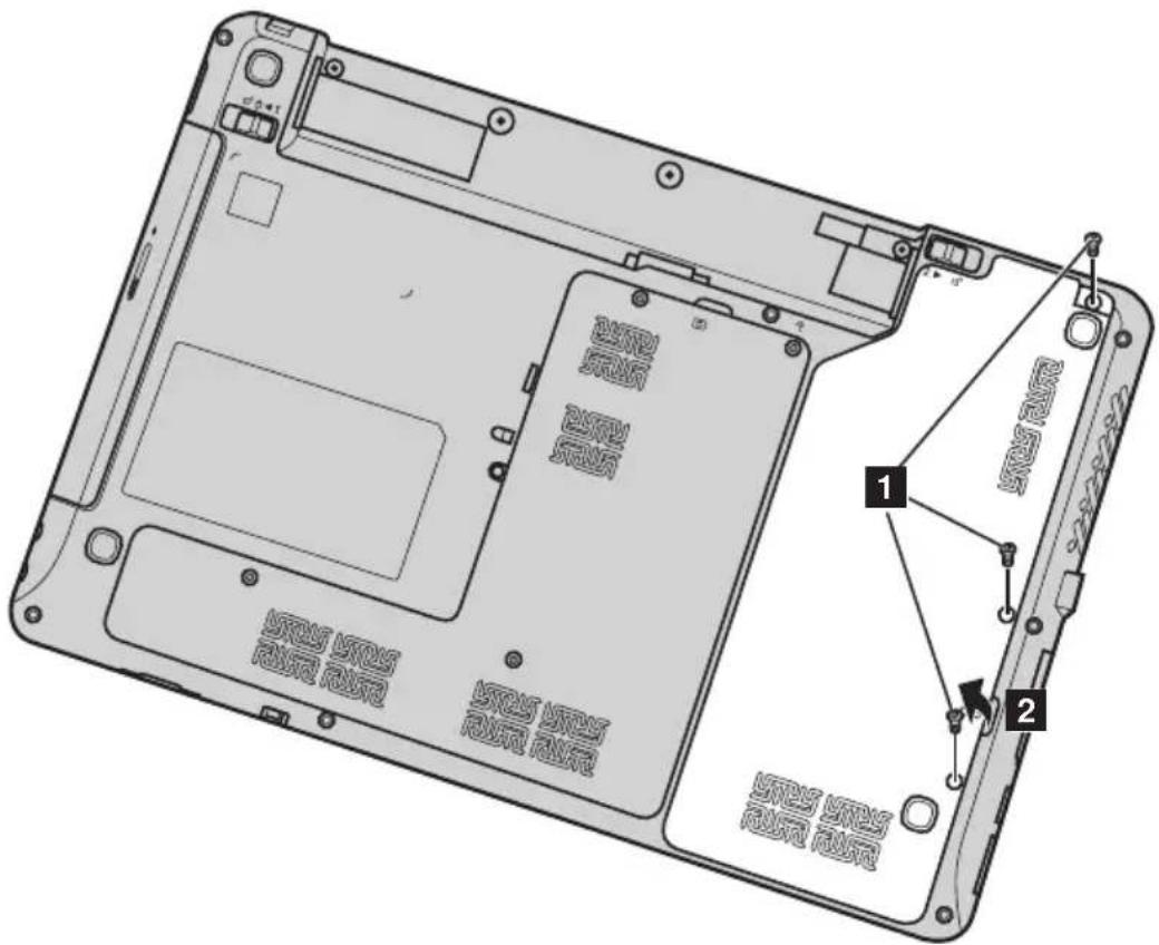 LENOVO IdeaPad Z360 - Replacing memory - 1